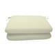 preview thumbnail 37 of 44, Sunbrella 20 x 18 solid fabric seat pad(2 pack) - 20"W x 18"D x 2.5"H Canvas Natural