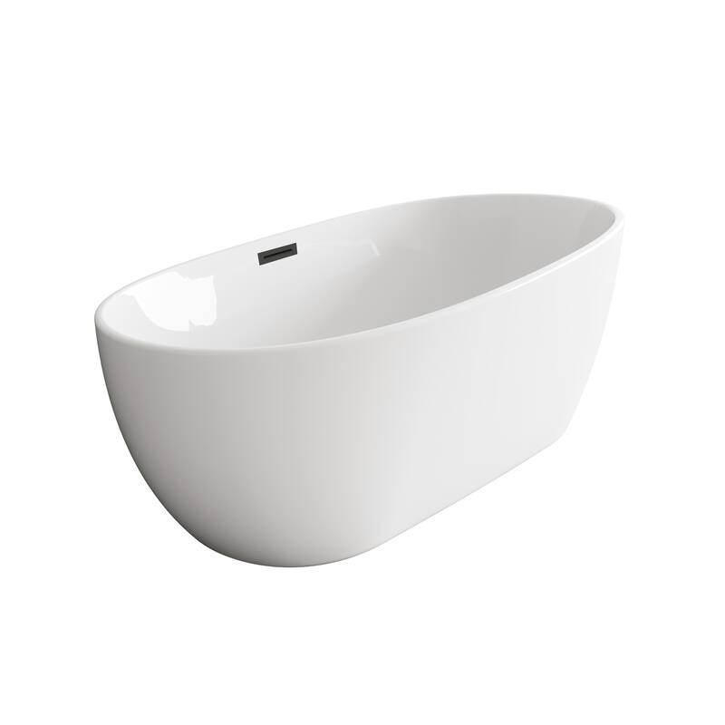 Adler Soaking Bathtub in Glossy White