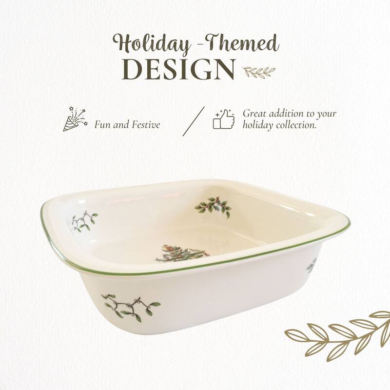 Spode Christmas Tree 10 Inch Square Baker