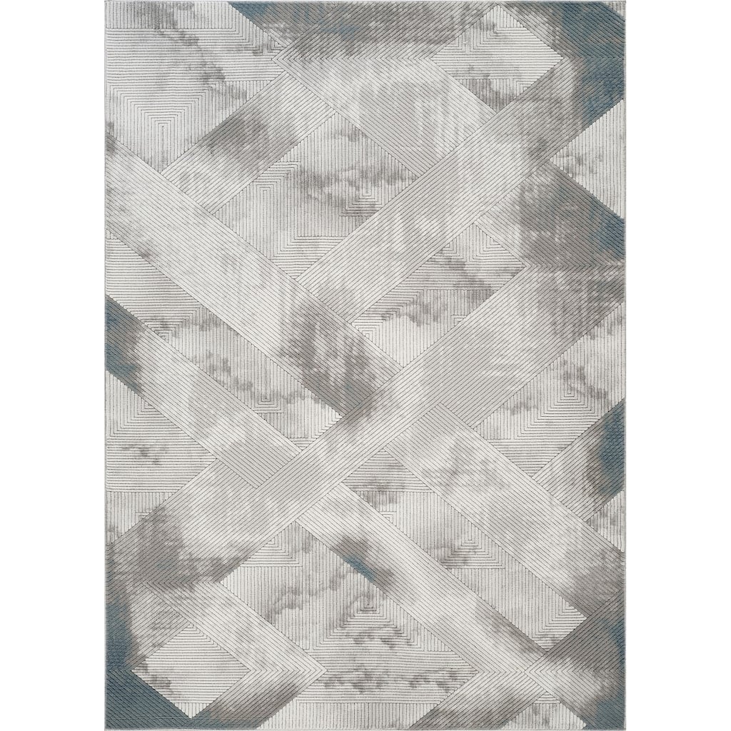 Gray 7 ft. 10 in. x 10 ft. 6 in.Luxury Area Rug, 0.43 Pile Height – Sophisticated Warmth for Any Room - 6' x 7'