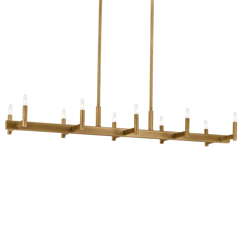 Kichler Lighting Ezro 50 in. 10-Light Linear Chandelier