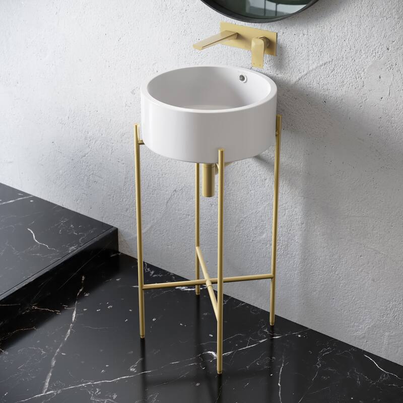 Swiss Madison SM-CS801 Monaco 16-1/8" Circular Ceramic Console