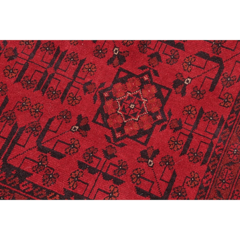 Southwestern Biljik Khal Mohammadi Blaire Red/Black Rug - 4'11'' x 6'4''