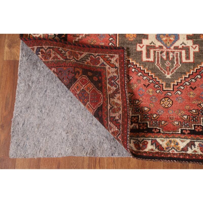 Hand Knotted Oriental 100% Wool Carpet Traditional Tribal Red Abadeh Area Rug - 5' 0'' X 3' 7''
