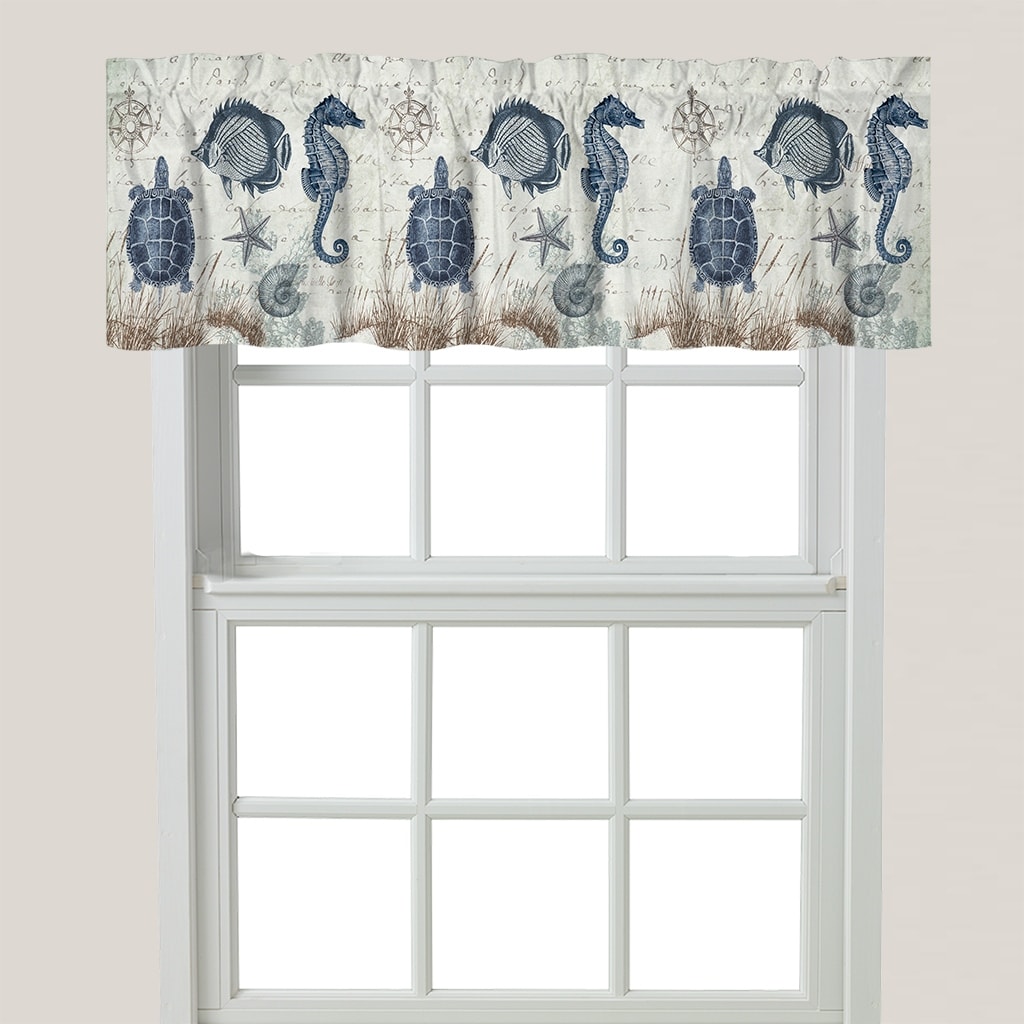 Seaside Postcard Window Valance - 60