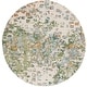 preview thumbnail 38 of 106, SAFAVIEH Monaco Shiloh Boho Abstract Modern Watercolor Area Rug 6'7" Round - Sage/Rust - Round