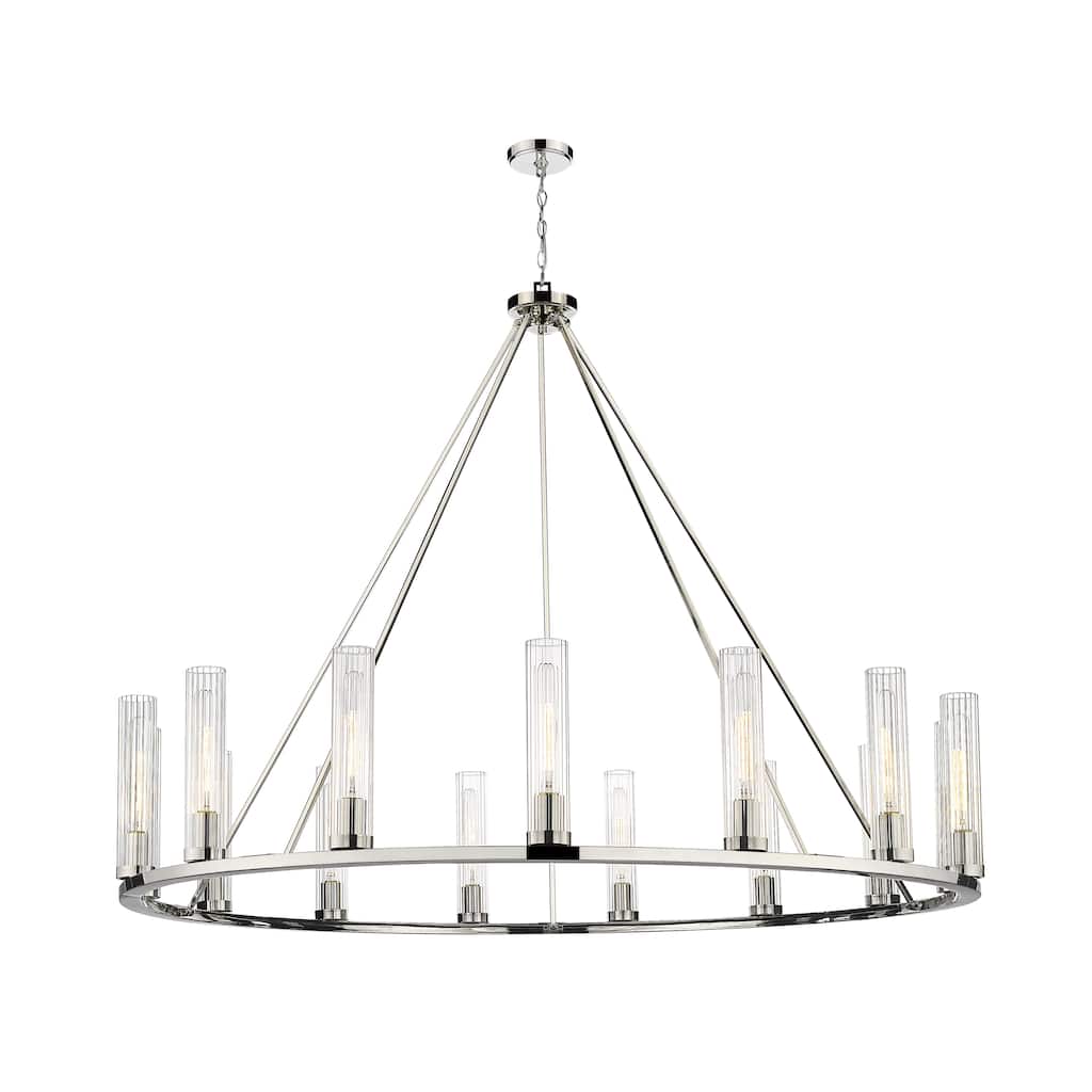 Beau 15 Light Chandelier - Polished Nickel