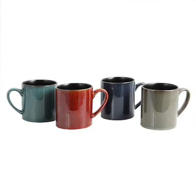 20 Ounce 4 Piece Mug Set in Assorted Colors