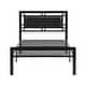 preview thumbnail 6 of 6, Stylish Twin Metal Bed Frame with Modern Design