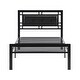 preview thumbnail 4 of 12, Twin Metal Bed Sturdy System Metal Bed Frame, Modern Style