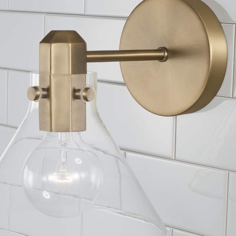 Greer 1-light Sconce w/ Clear Glass