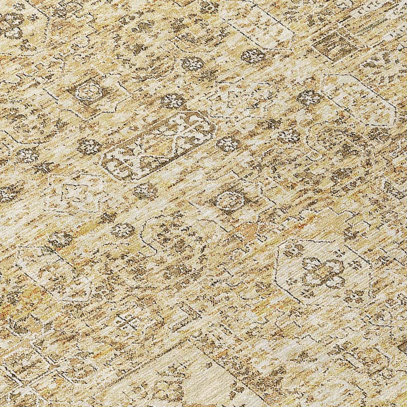 Machine Washable Indoor/ Outdoor Chantille Traditional Vintage Rug
