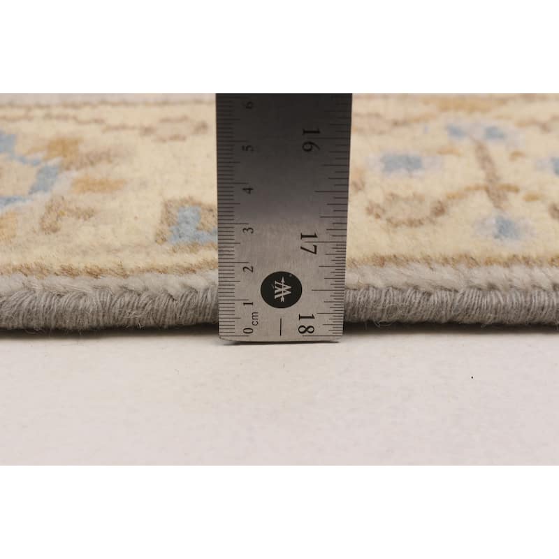 ECARPETGALLERY Hand-knotted Royal Oushak Light Grey Wool Rug - 2'6 x 10'1