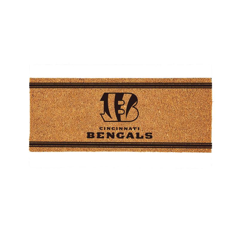 Cincinnati Bengals Monochrome Indoor/Outdoor Coir Door Mat