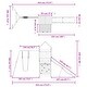 preview thumbnail 4 of 17, vidaXL Swing Set Outdoor Backyard Wooden Playground Equipment for Kids Age 3-8