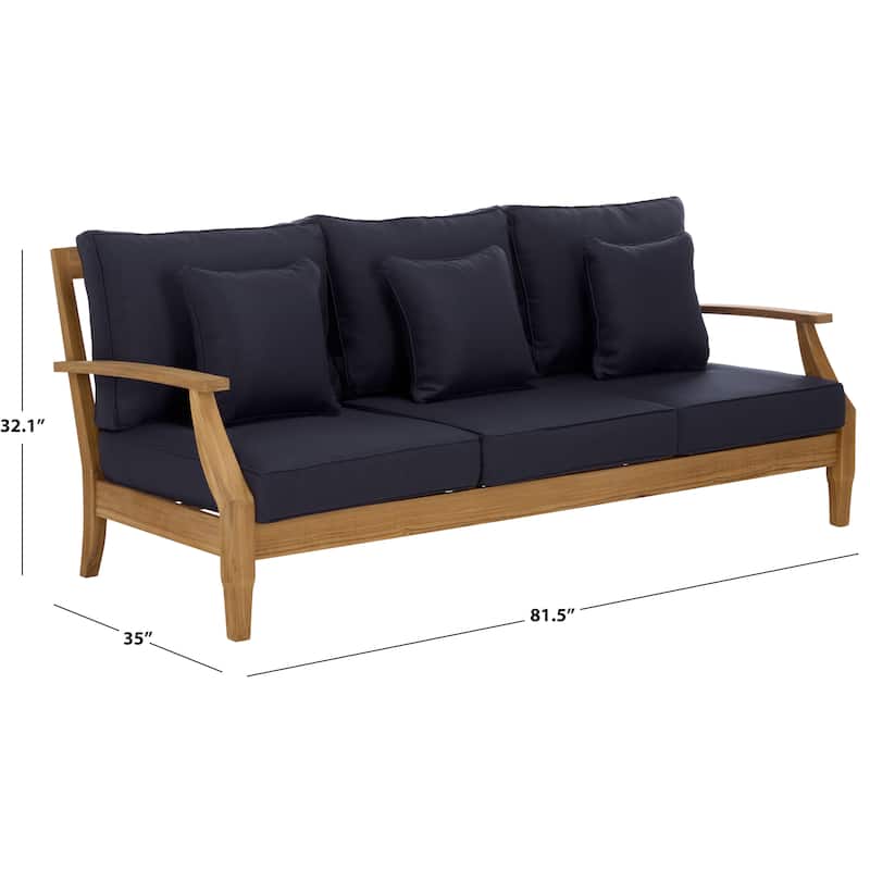 SAFAVIEH Couture Martinique Wood Patio Sofa