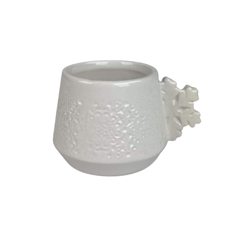 10 Strawberry Street Snowflake Handle Espresso Cups - Set of 6