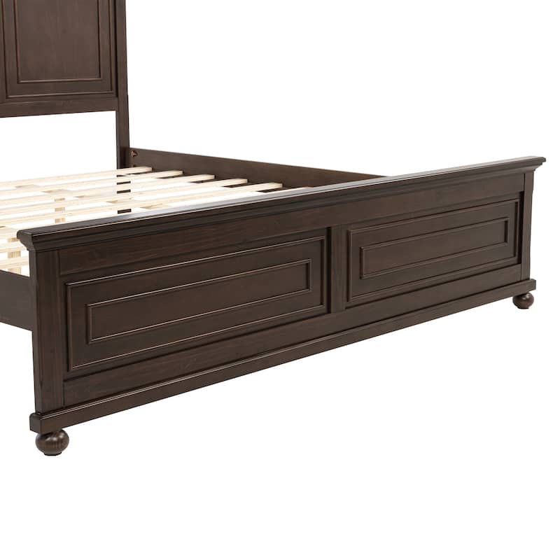 King Size Bed with Tall Headboard & Footboard