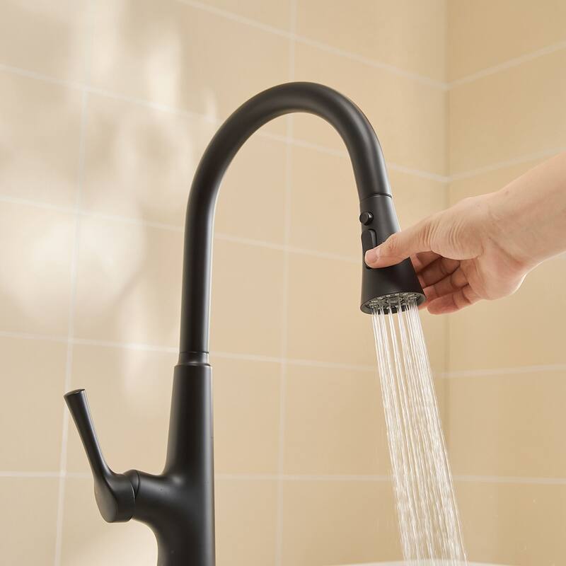 Touchless One Handle Pull Down Kitchen Faucet with MotionSense Wave