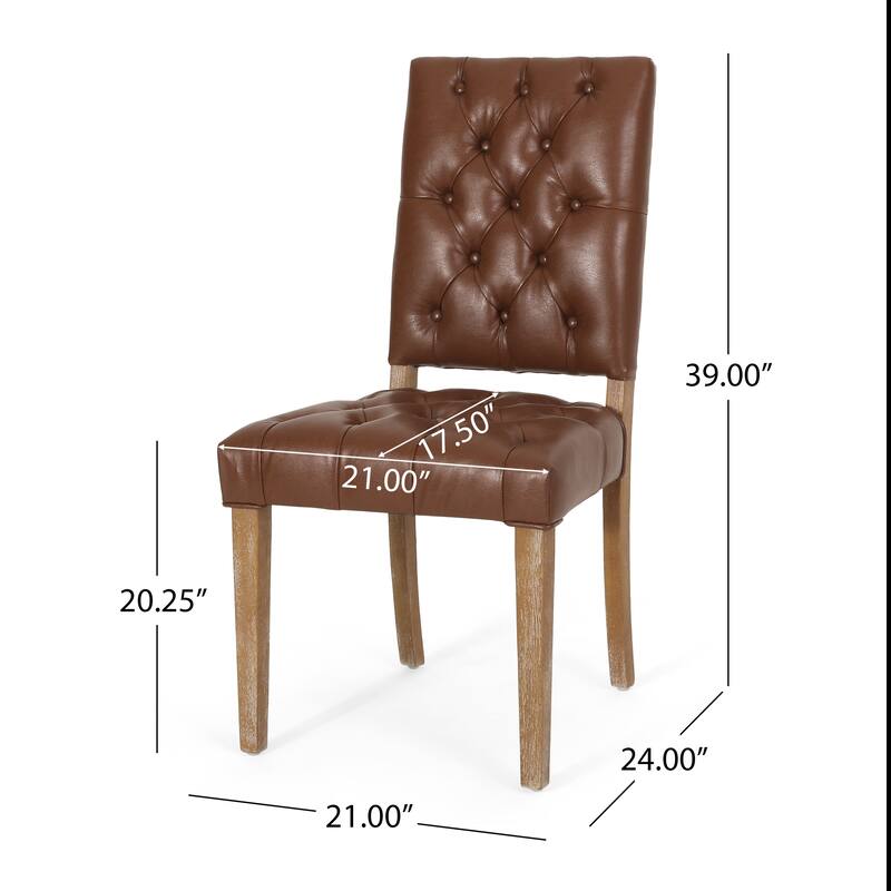 Kessler Tufted Dining Chairs by Christopher Knight Home