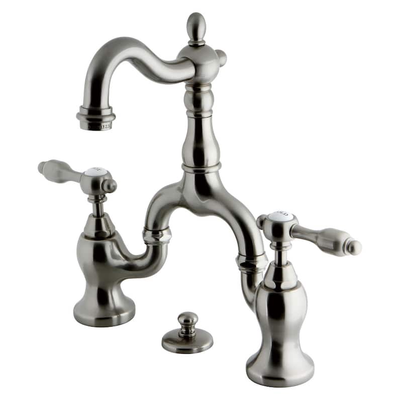Kingston Brass Tudor Mini-Widespread Bathroom Faucet - Includes Metal