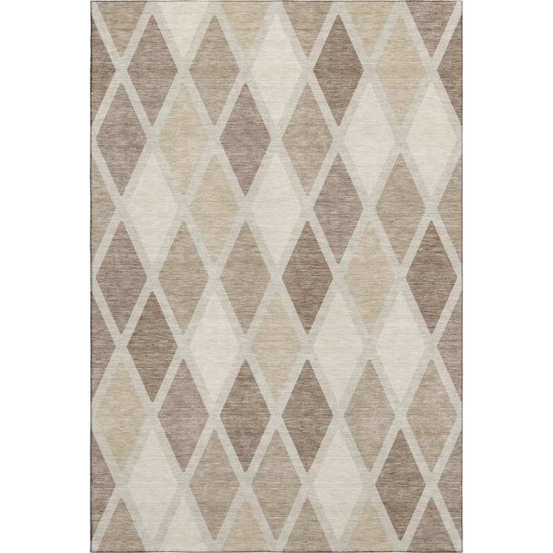 Premium Washable Super Soft Mosaic Diamonds Mayfield Rug