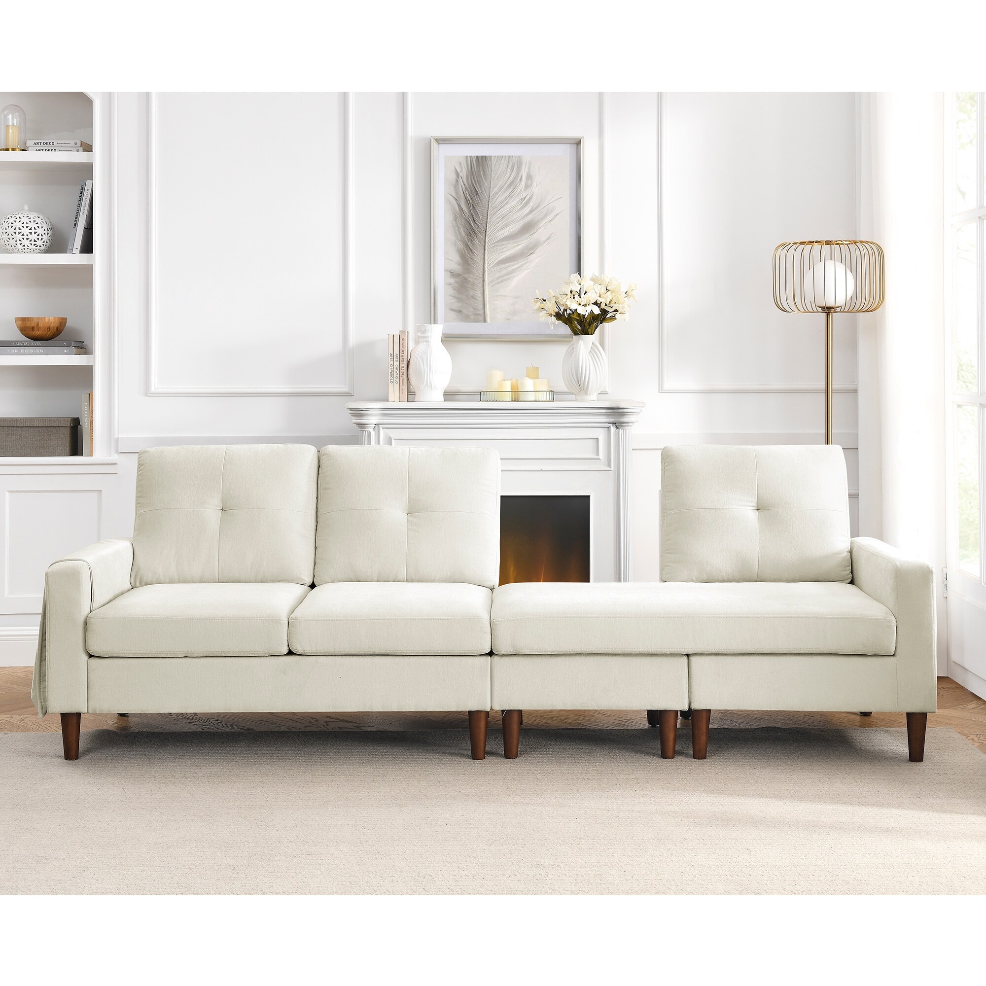 Couch with shop removable cushions