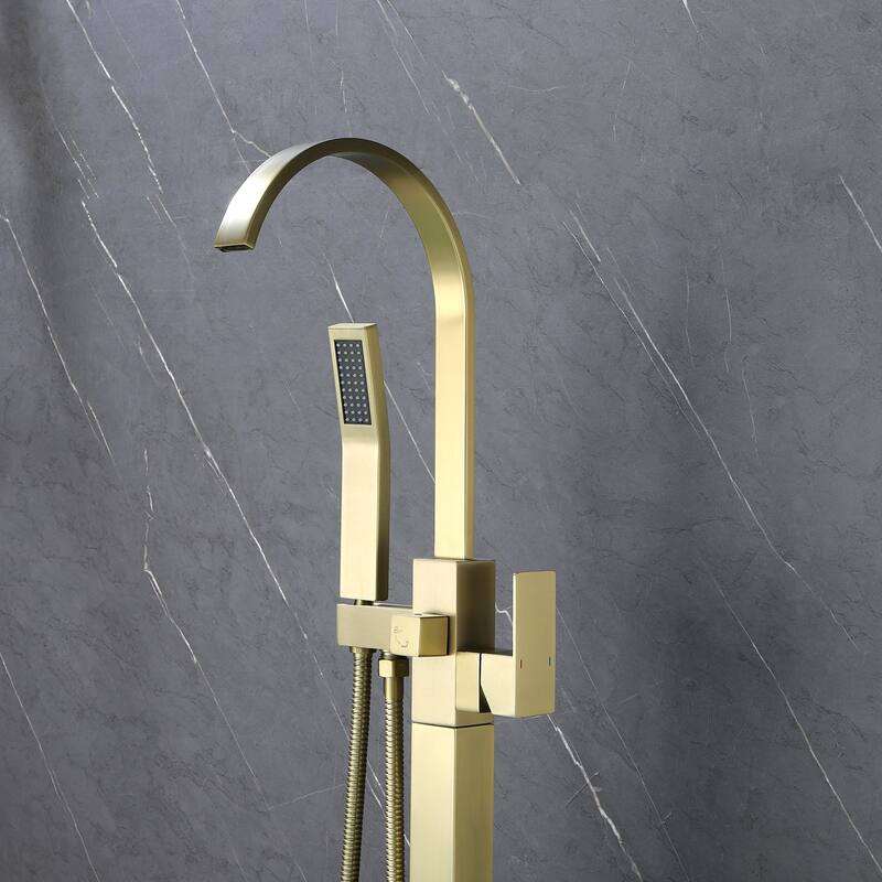 Single Handle Floor Mounted Clawfoot Tub Faucet - 8"48"