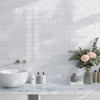 Apollo tile x Grandis Polished Beveled White Thassos Marble