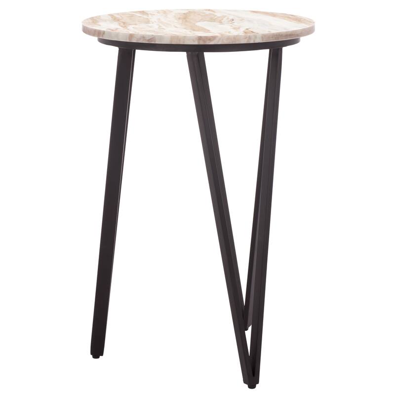 SAFAVIEH Home Reni Marble Side Table - 16"W x 16"D x 24"H