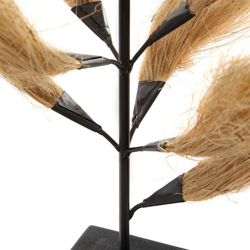Brown Wood Coastal Sculpture Nature (Set of 2) - 10 x 10 x 20 and 11 x 11 x 16