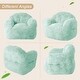 preview thumbnail 7 of 6, 39/51" High-Density Foam Bean Bag Sofa Chair with Armrests