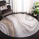 preview thumbnail 10 of 46, SAFAVIEH Orchard Ayala Modern Abstract Rug 3' Round - Grey/Gold - Round