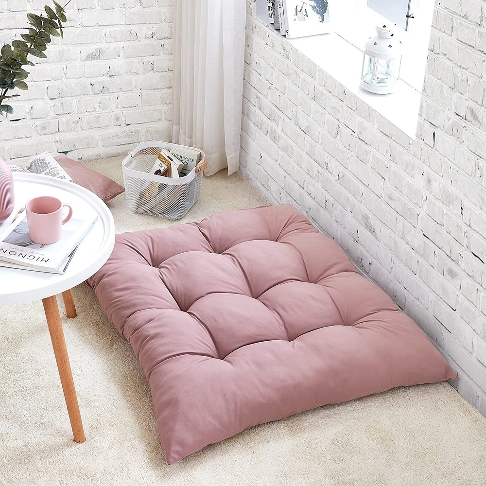 Rainha® Puffy Tufted Floor Pillow by DormCo