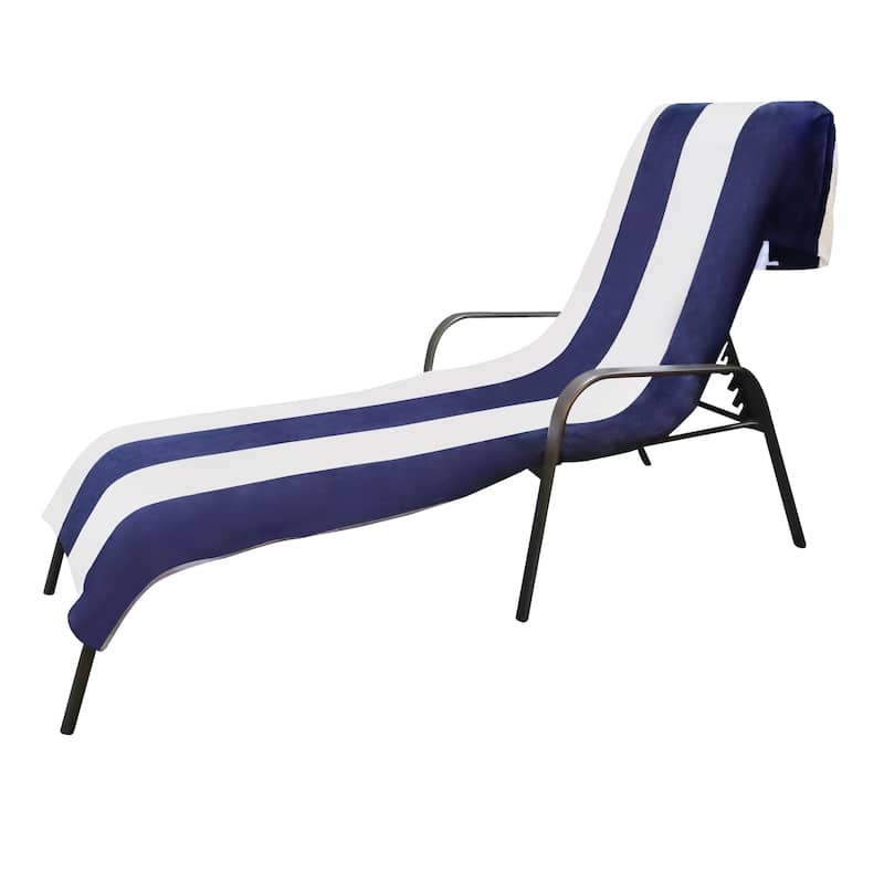 Superior Cotton Cabana Stripe Standard Size Towel/ Chaise Lounge Chair Cover