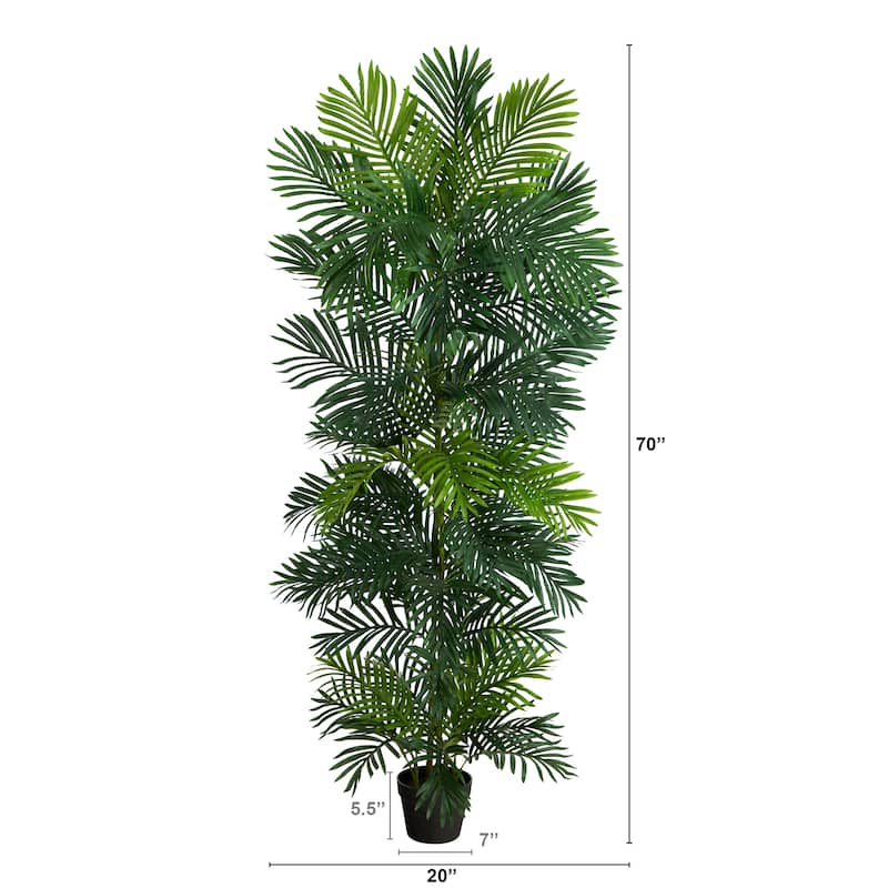 70" Areca Artificial Palm Tree UV Resistant (Indoor/Outdoor) - 6"