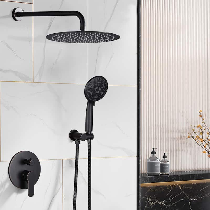 WOWOW Wall Mount 9-Spray Shower Faucet with Handshower