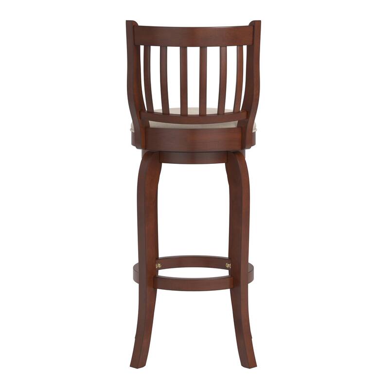 Ali Modern Linen 29-inch High Back Bar Stool Swivel by iNSPIRE Q Classic