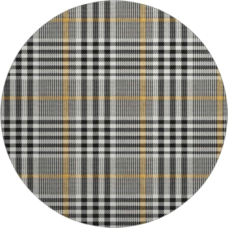 Premium Washable Super Soft Modern Plaid Mayfield Rug