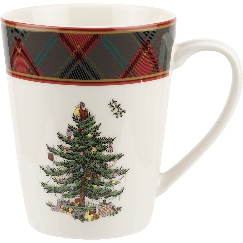 Spode Christmas Tree Collection Tartan Mug 14 Oz - 1 Piece