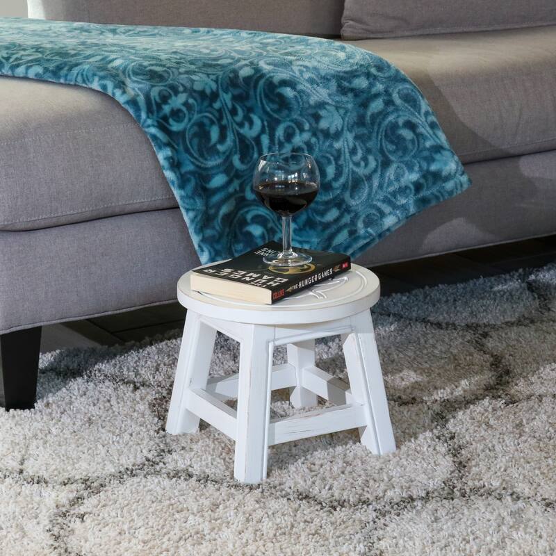 Carved Wooden Step Stool
