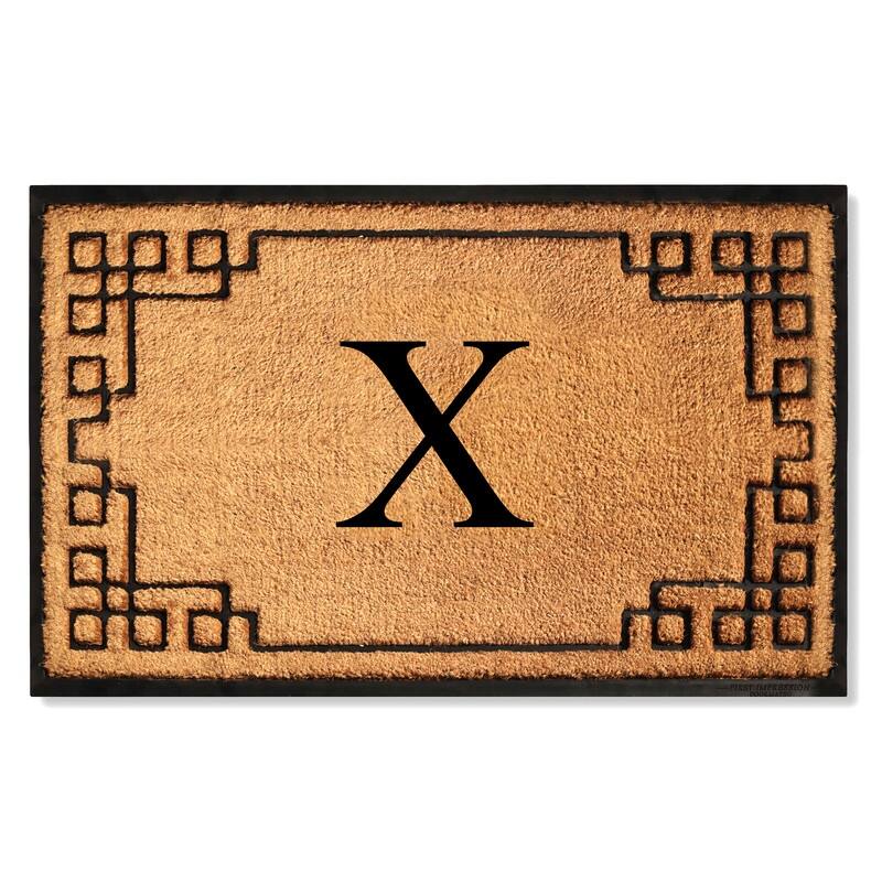 A1HC Natural Coir & Rubber Door Mat, Heavy Duty, Dirt Trapping, Long-Lasting Entrance Doormats,Thick & Durable Outdoor Entry Mat - 36" X 72" - X