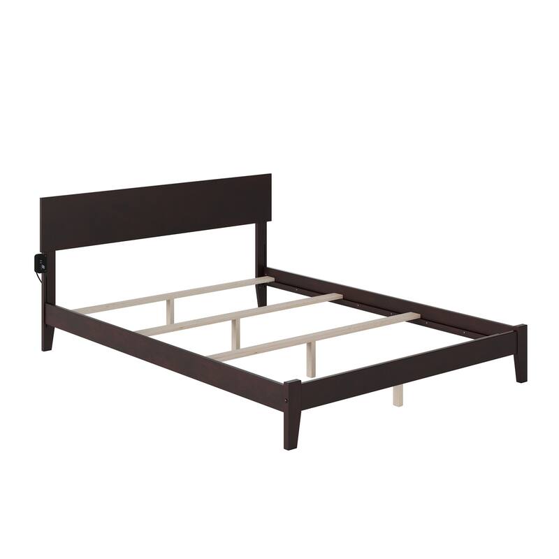 Orlando King Foundation Bed in Espresso