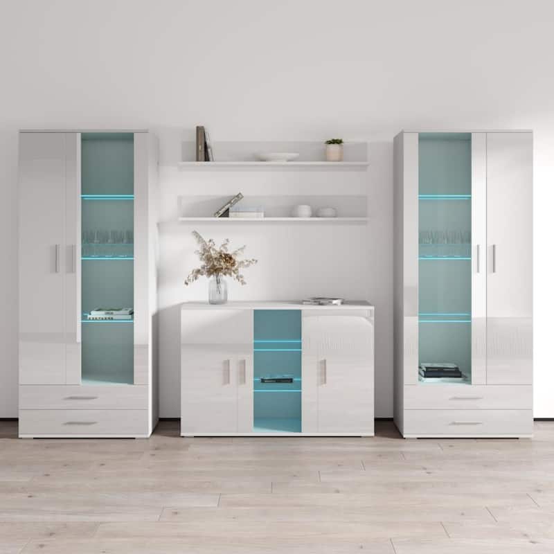 Strick & Bolton Shigeo Modern Entertainment Center - White