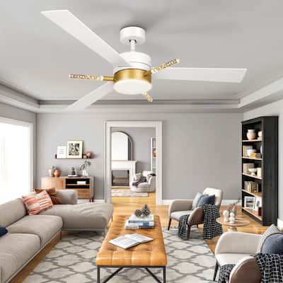 Modern 60 inch Ceiling Fan with Light and Remote Control