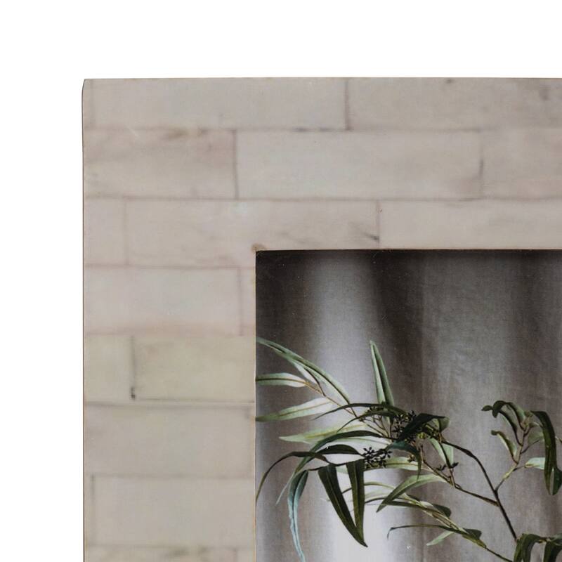 Wood Resin Flower Field Picture Frames - Ivory