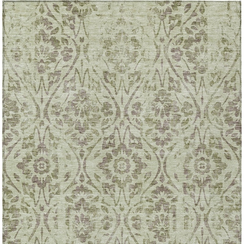 HomeRoots Floral Transitional Rectangle Outdoor Rug