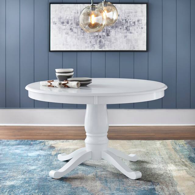 Simple Living Alexa Round Dining Table - White