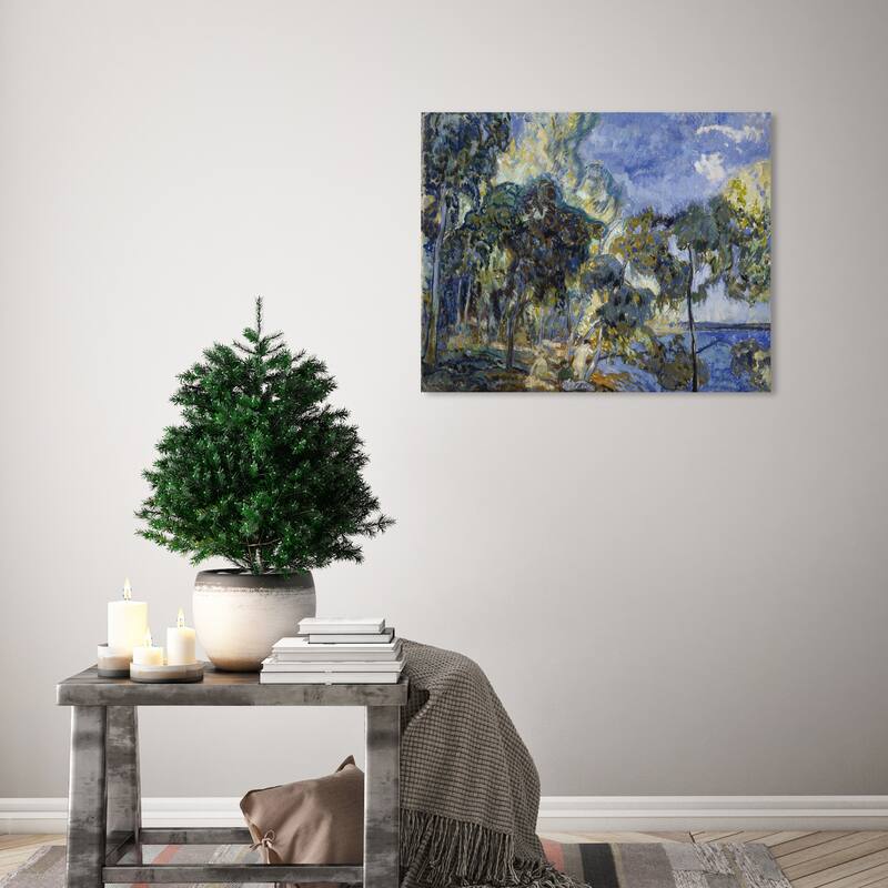 Wynwood Studio Canvas Classic and Figurative Landscape in Korpilahti by Yrjo Ollila Blue and Traditional Wall Art Canvas Print - 16 x 20
