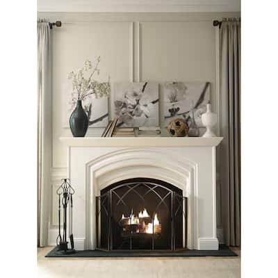 Pleasant Hearth Gothic Steel Fireplace Screen